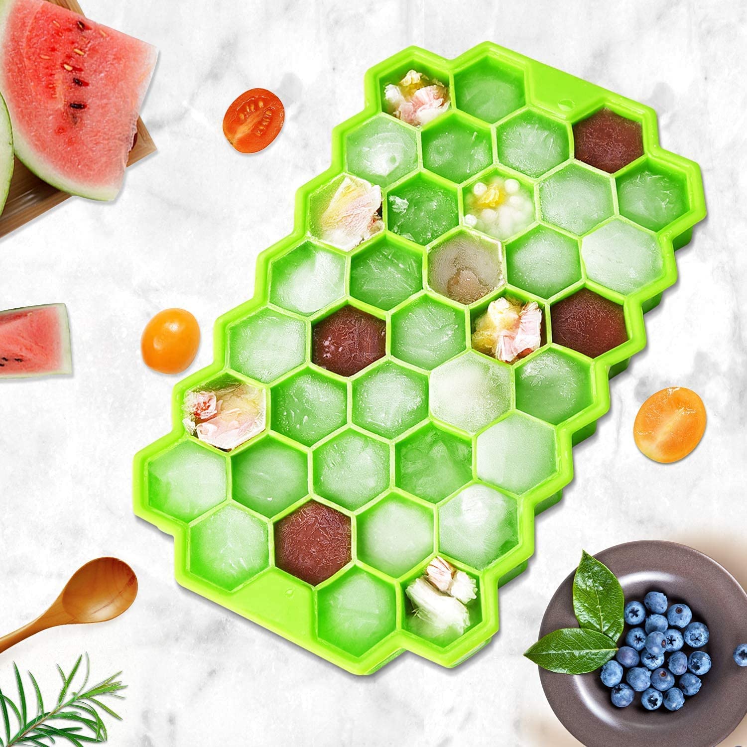 Silicone Honey Comb Ice Tray (Pack of 2)