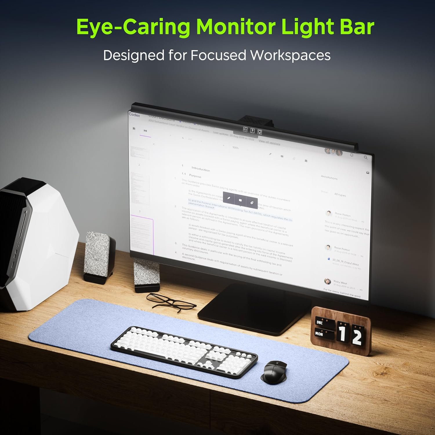 Computer Monitor Lamp, 50CM Screen Monitor Light Bar for Eye Caring