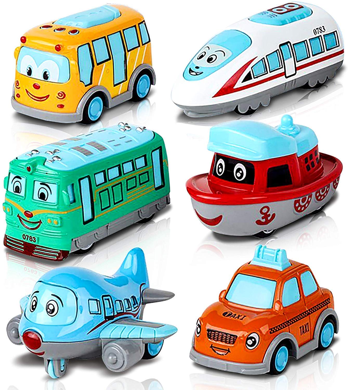 6 PCS METAL CAR TEAM