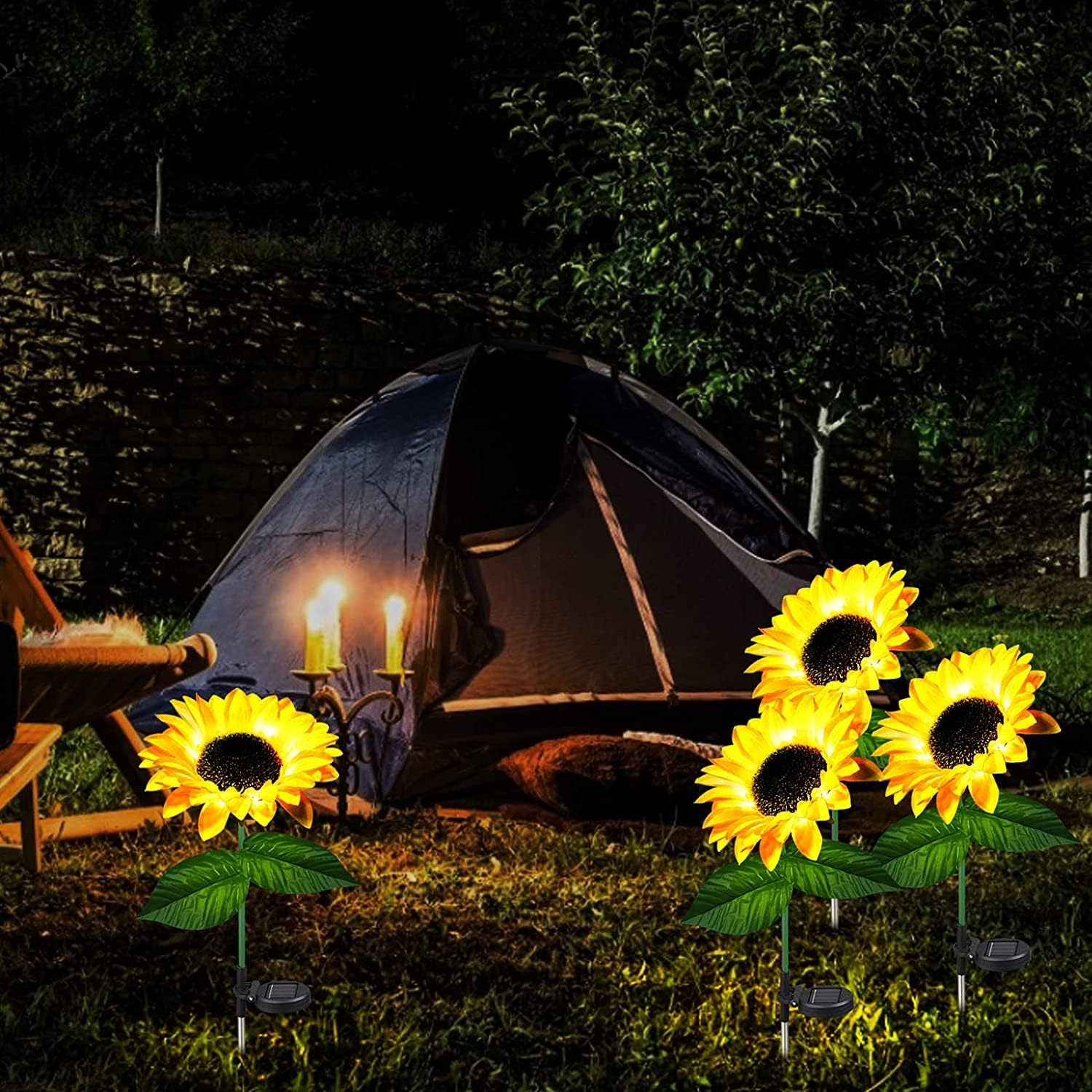 Sunflower Garden Light(2 PIS) Solar Garden Lights Outdoor