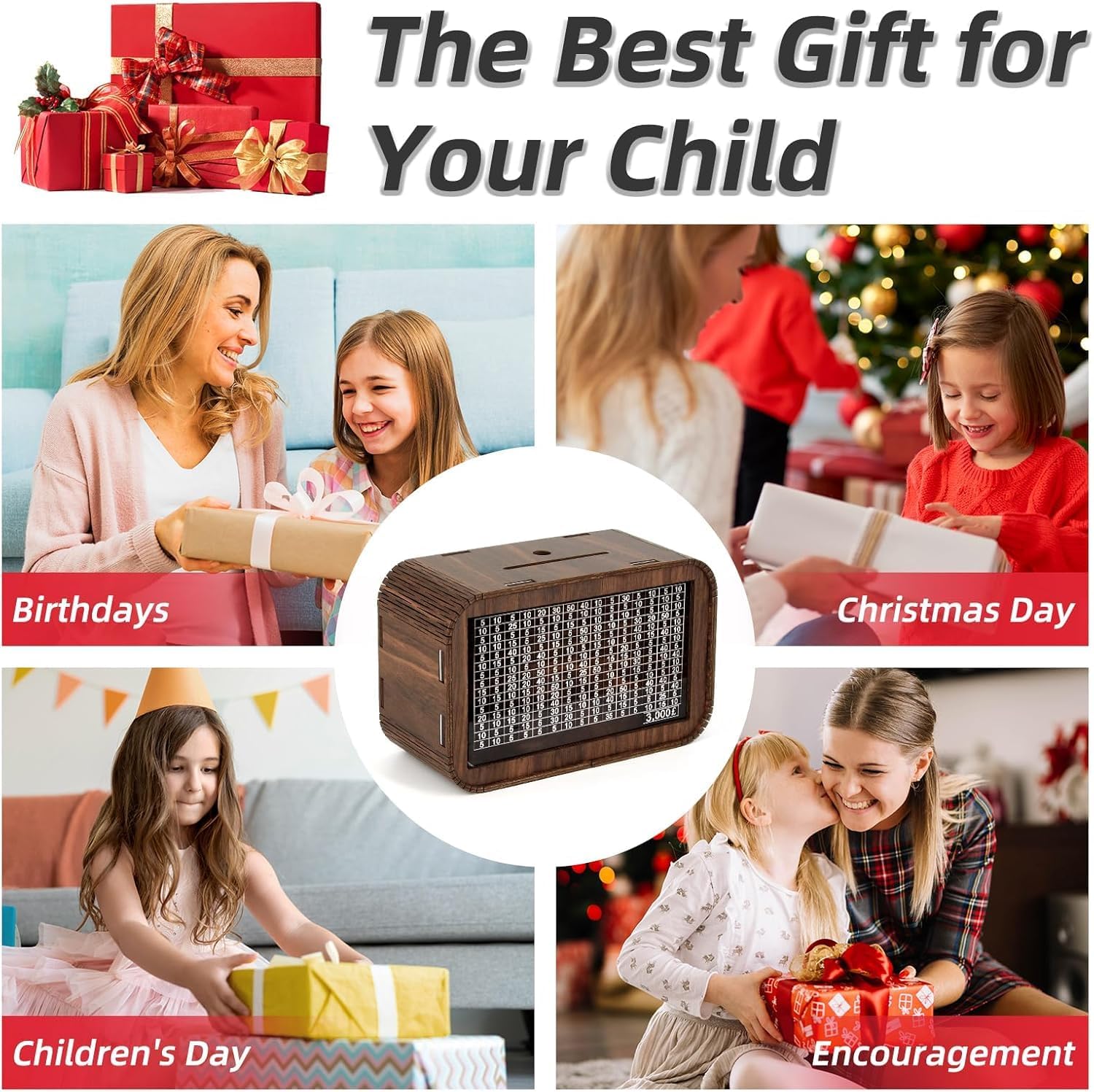 Wooden Money / Piggy Bank, Money Box (1 Pc )