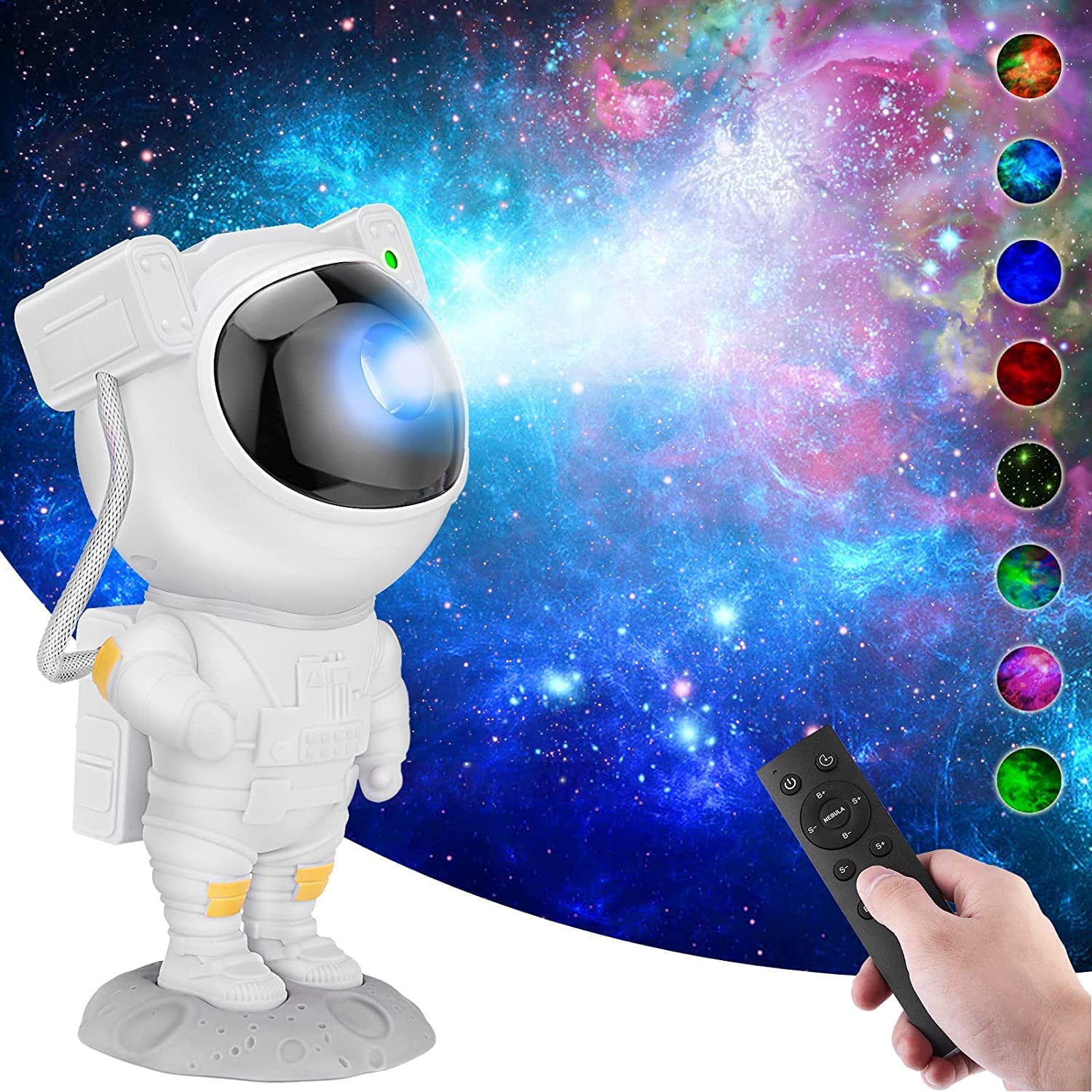 Astronaut Galaxy Projector Night Light – 360°