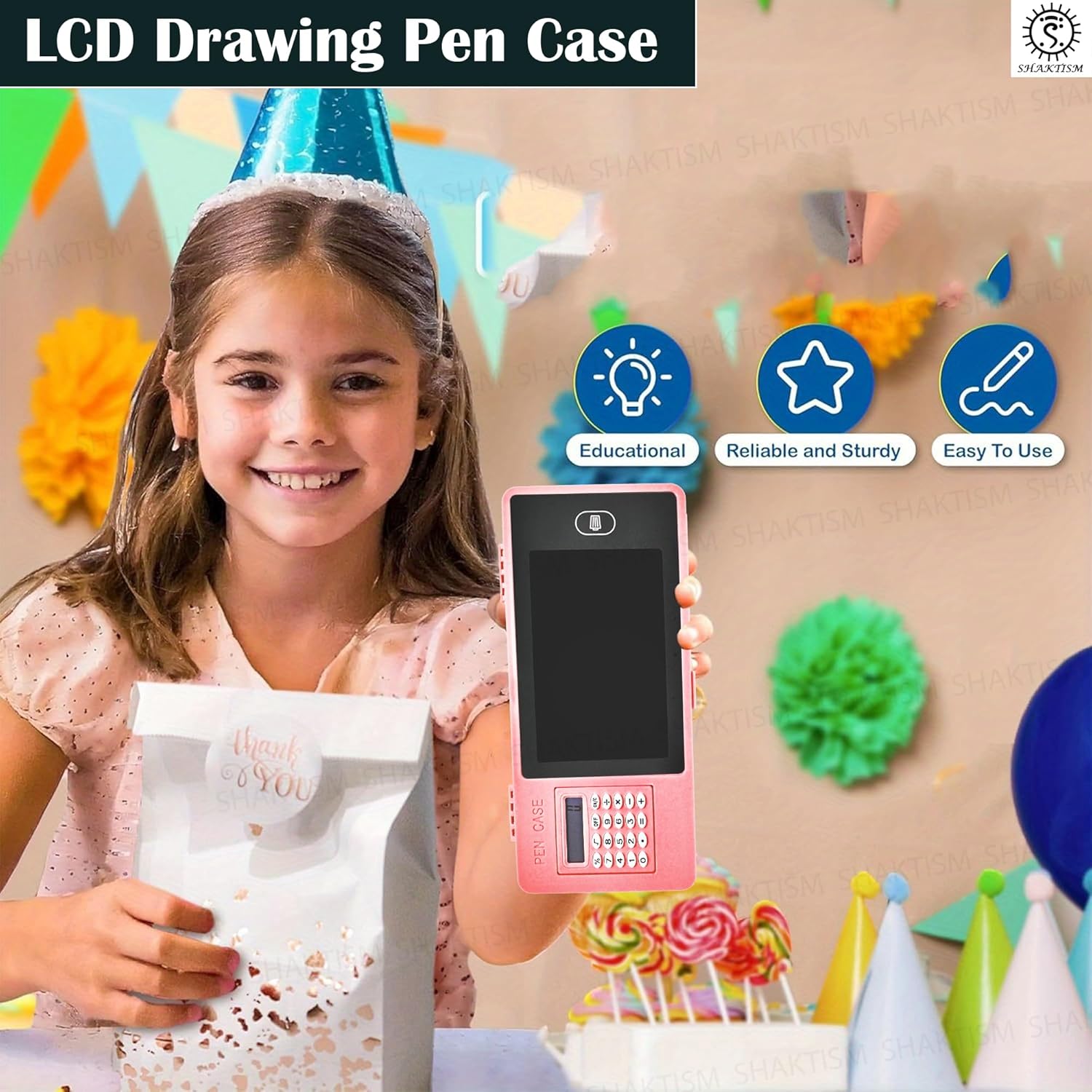 LCD Pencil Case with Calculator