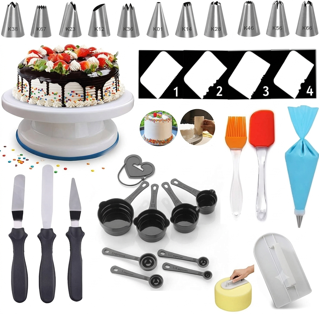 Cake Decorating Kits Cake Making Tools (Combo 1) Kitchen Tool Set (Baking Tools)