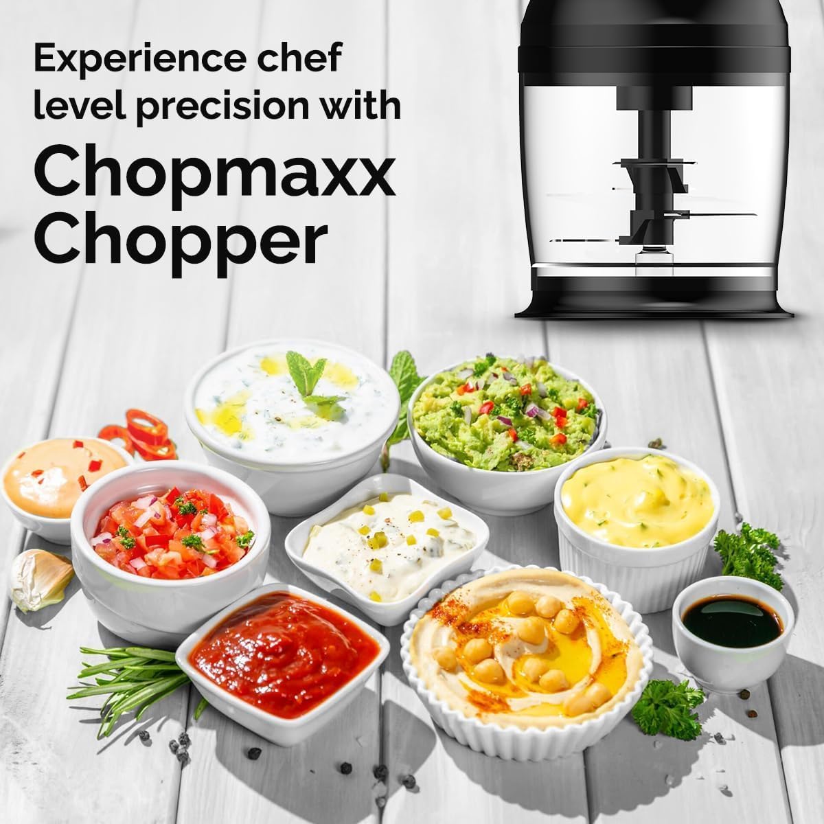 Push Chopper 1100ml | Multi-Purpose Vegetable, Onion, and Garlic Chopper, Efficient Manual Kitchen Cutter