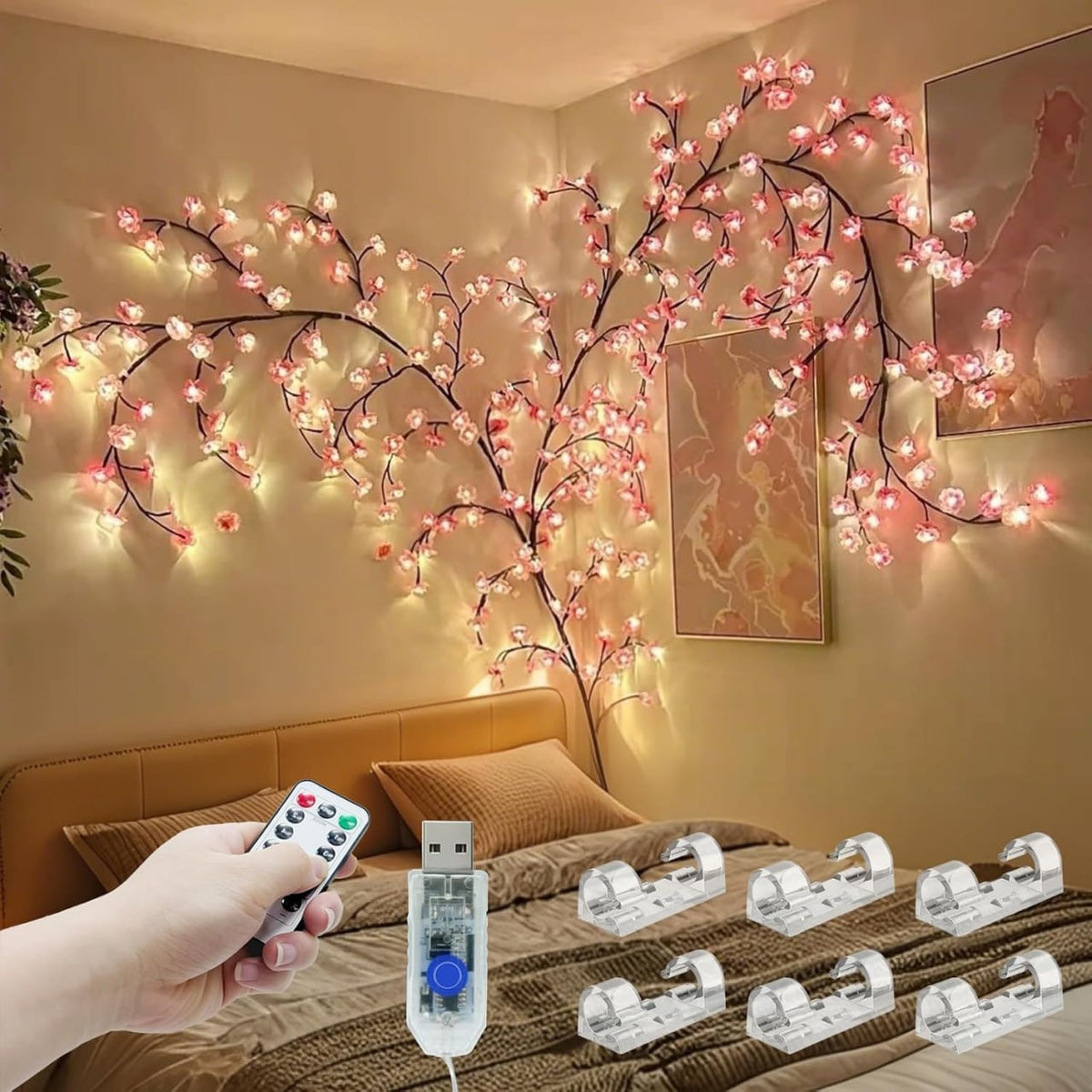 DIY Cherry Blossom Tree Branch Lights | Willow Vine Lights