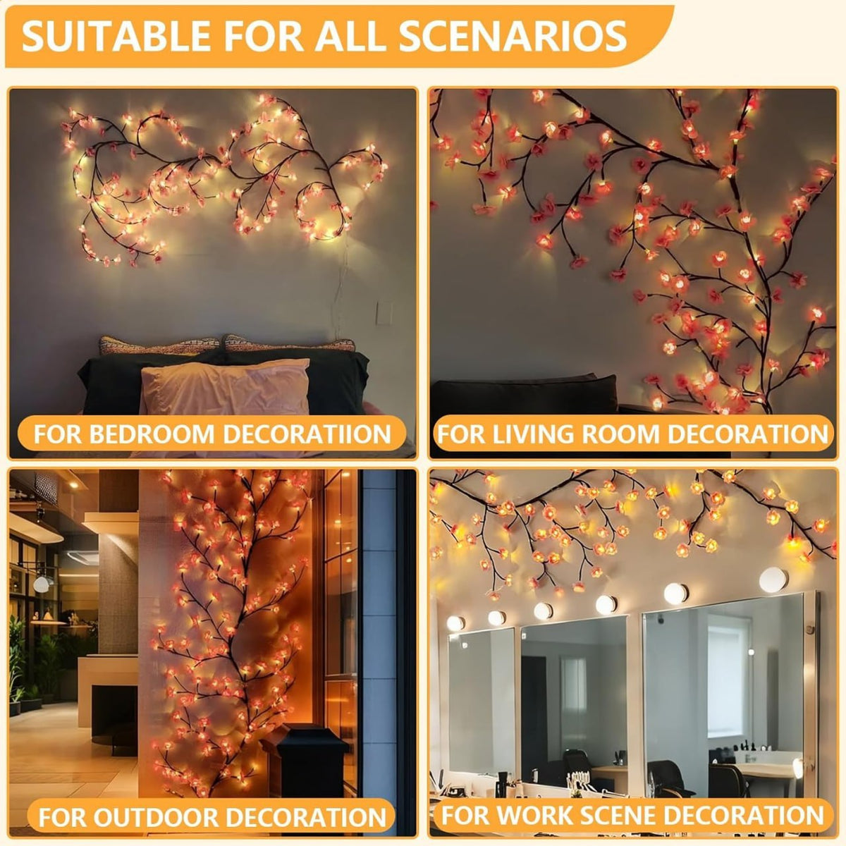 DIY Cherry Blossom Tree Branch Lights | Willow Vine Lights