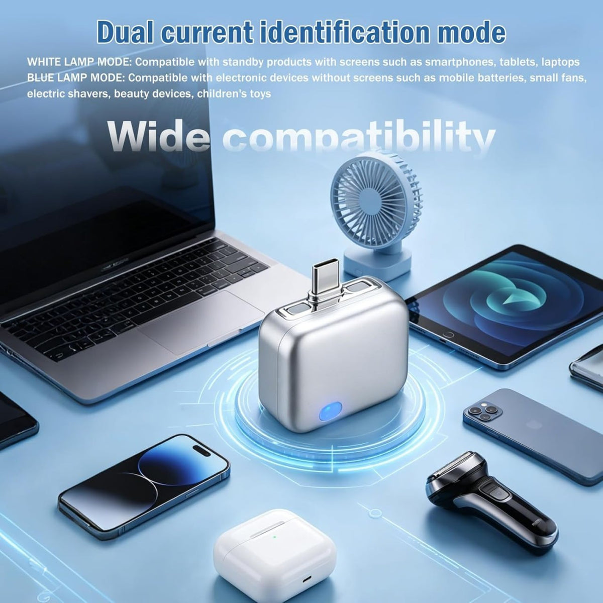 Smart Auto Disconnect Charger with USB-C Cable, 140W Auto Shut Off Phone Charger, Full Charge Disconnector
