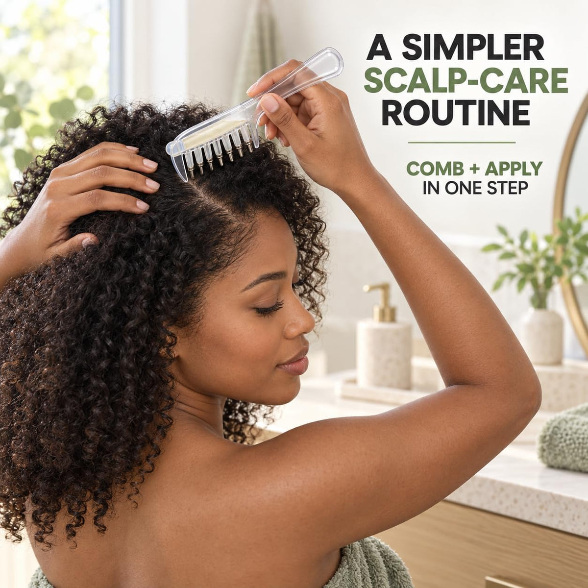 Hair Oil Applicator Comb | Scalp Oil Applicator Comb