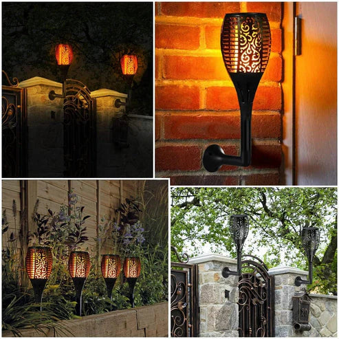 Solar Flame Light – Outdoor Waterproof Flickering Lamp for Garden & Party Decoration( Pack of 10)